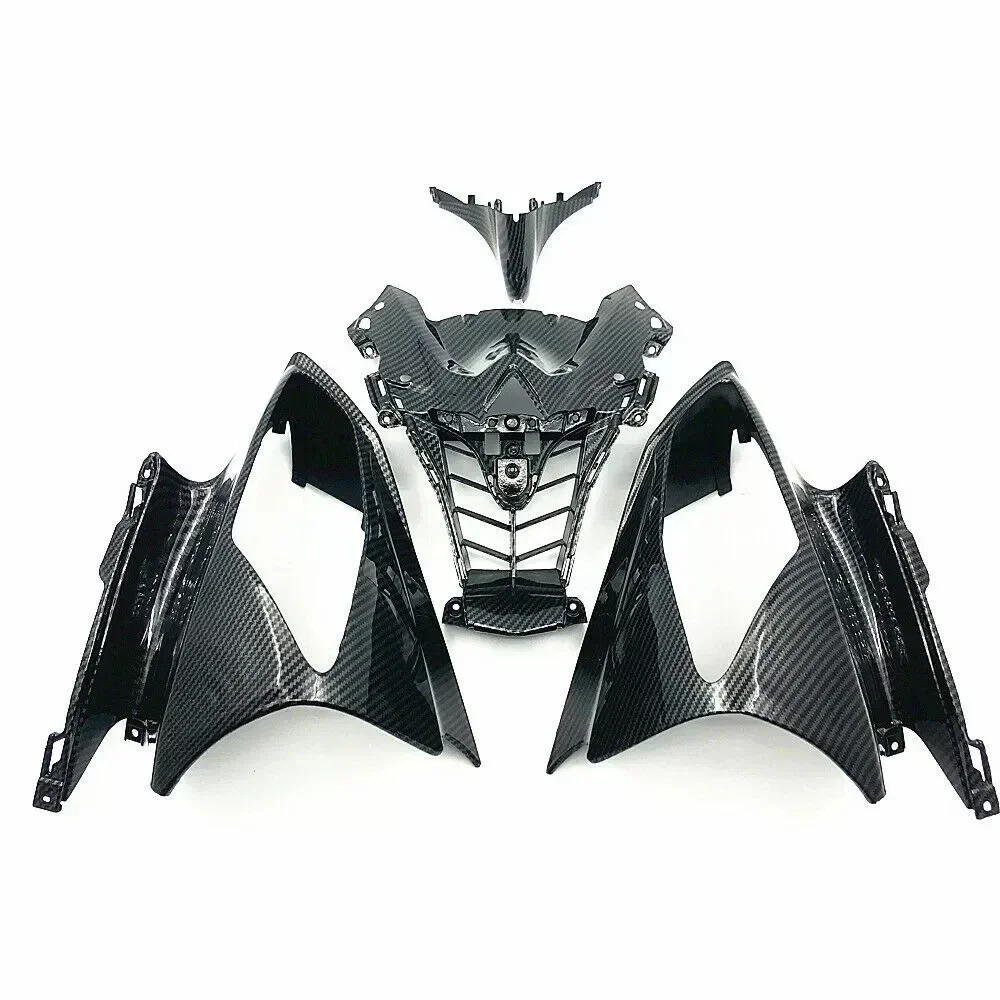 

For YAMAHA YZF R6 2008 2009 2010 2011 2012 2013 2014 2015 2016 Carbon Fiber Color Upper Front Nose Headlight Fairing Kit