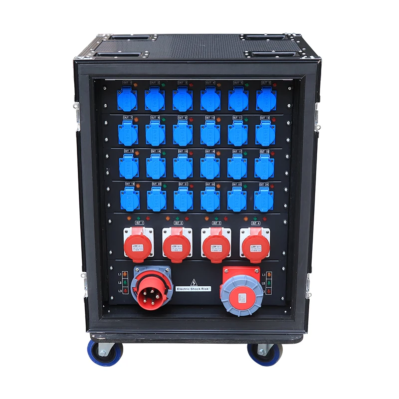

W-22 63A 5pin In&output Power Distribution Equipment Output Stage Power Distribution Box 24 Road 16A EU Plug 4 Road 32A 5pin