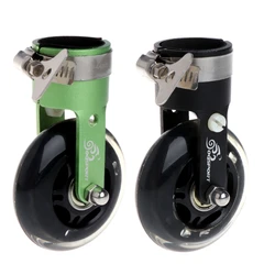 Folding Bike Caster Wheel Portable Easy Wheel  Auxiliary Roller Durable