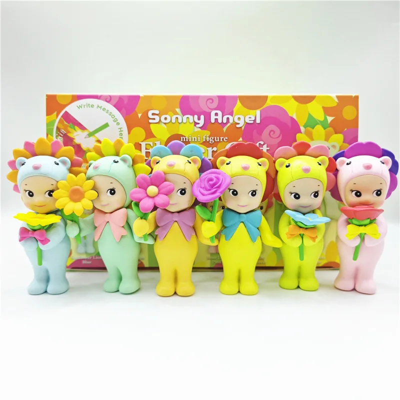 Flower Gift Series Sonny Angel Blind Box Anime Figures Ornaments Cute Dolls Fans Mini Anime Figure Christmas Birthday Gift Toys