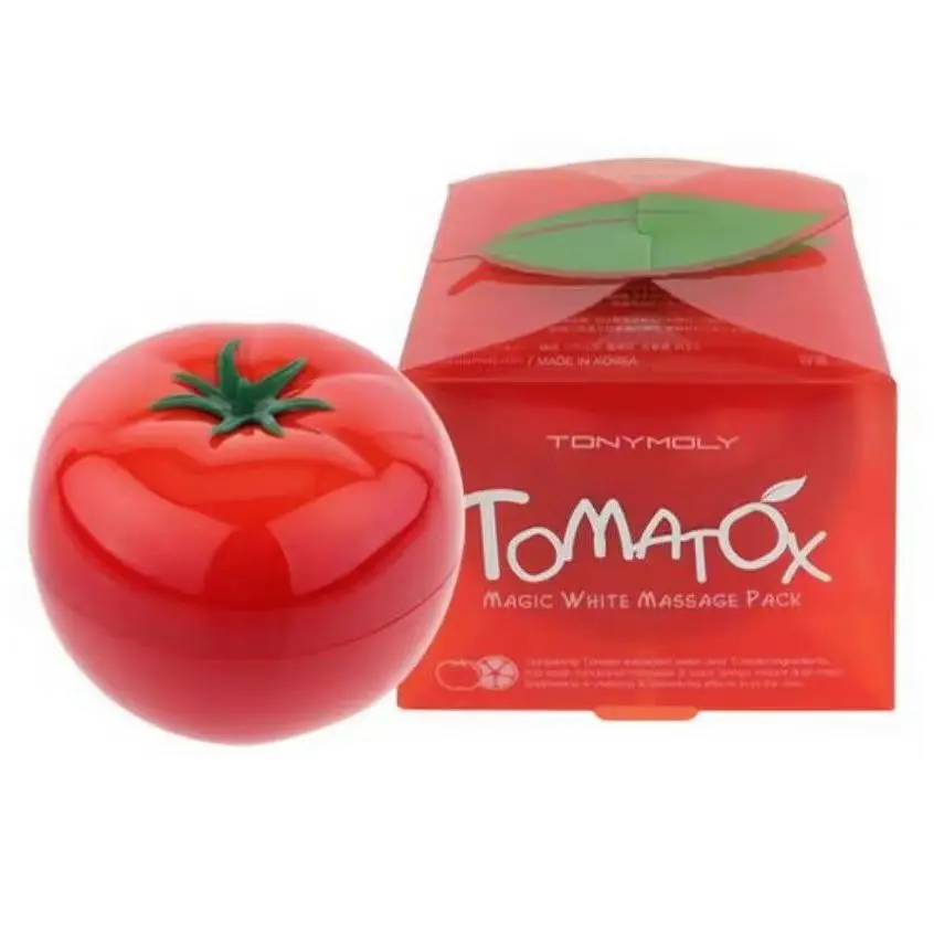 TONYMOLY Tomatox Magic White Massage Pack 80g | Brightening Detox Facial Mask | Tomato Extract Whitening & Moisturizing Skincare