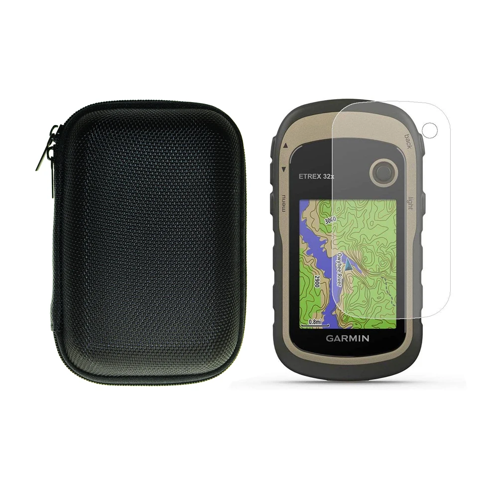 กระเป๋าเก็บอุปกรณ์ป้องกันหน้าจอ LCD + กระเป๋าเก็บเคสแบบพกพาสำหรับ Garmin eTrex 32x22x30x20x10x20 30