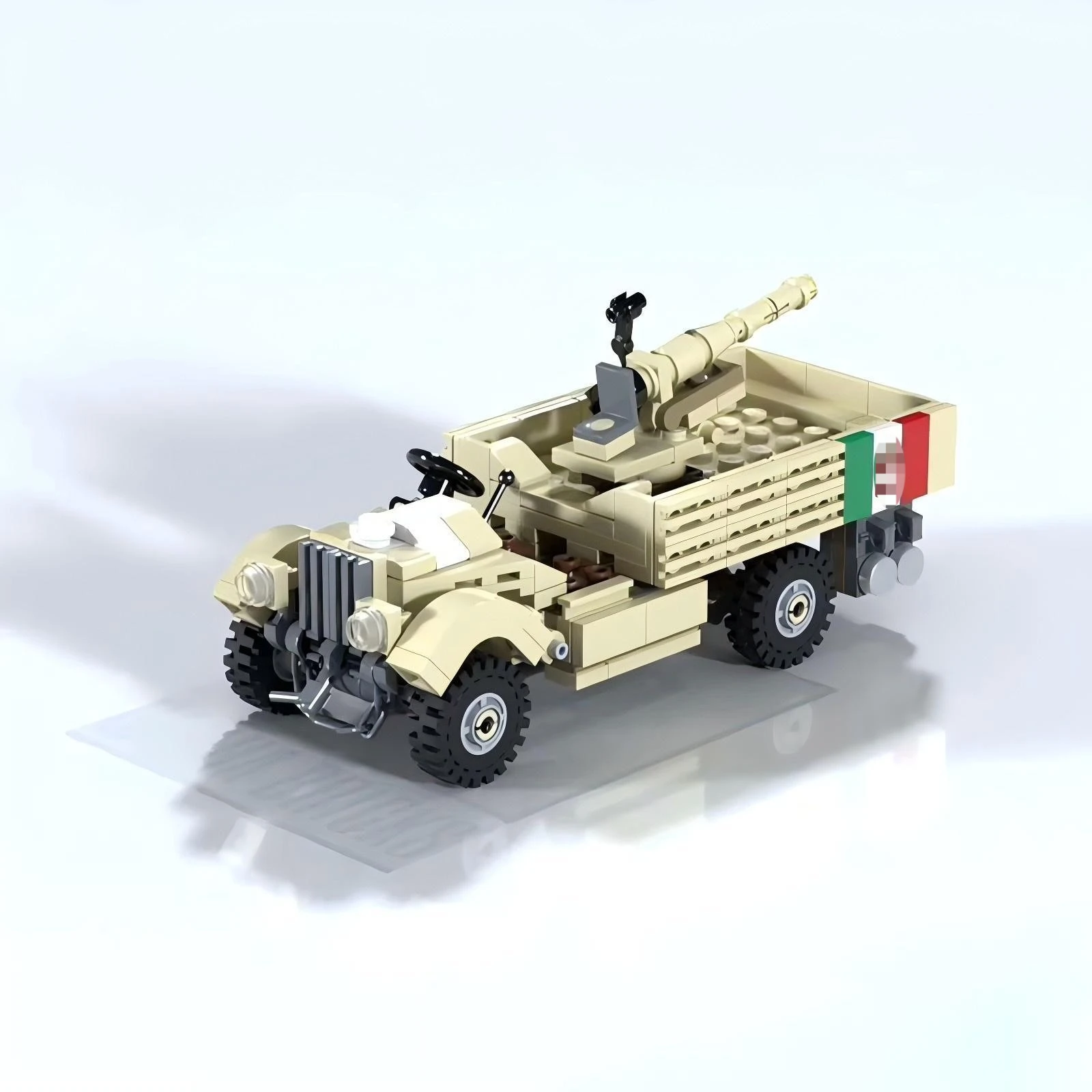 MOC Serie Militare Italiano M11-39 Carro Armato Medio Building Block Off Road Comando Veicolo Automatico Cannone Modello di Camion FAI DA TE Ragazzo Giocattolo