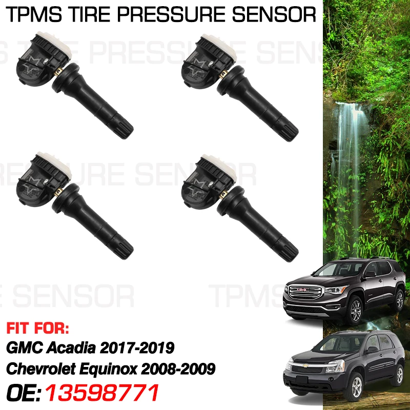 315MHz For Chevrolet Equinox 2008 2009 Holden GMC Acadia 2017 2018 2019 Tire Pressure Monitoring Sensor Parts 13598771 13598772