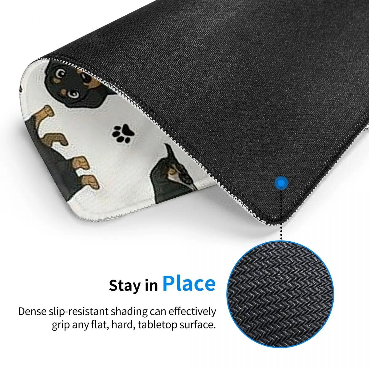 Dachshund Dog Cartoons Cute Multi-size Mouse Pad Computer Keyboard Mouse Mat Gamer PC Laptop Desk Mat Accessories Table Mats