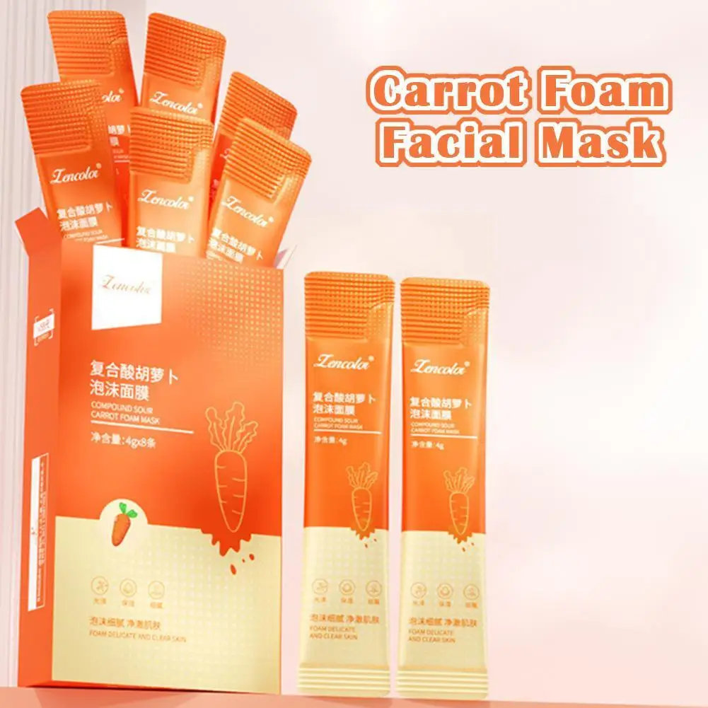 

Carrot Foam Facial Mask Purity Vitamin C Deep Cleansing And Treat Whitening Removal Blackhead Care Skin Pore Moisturizing I6M9