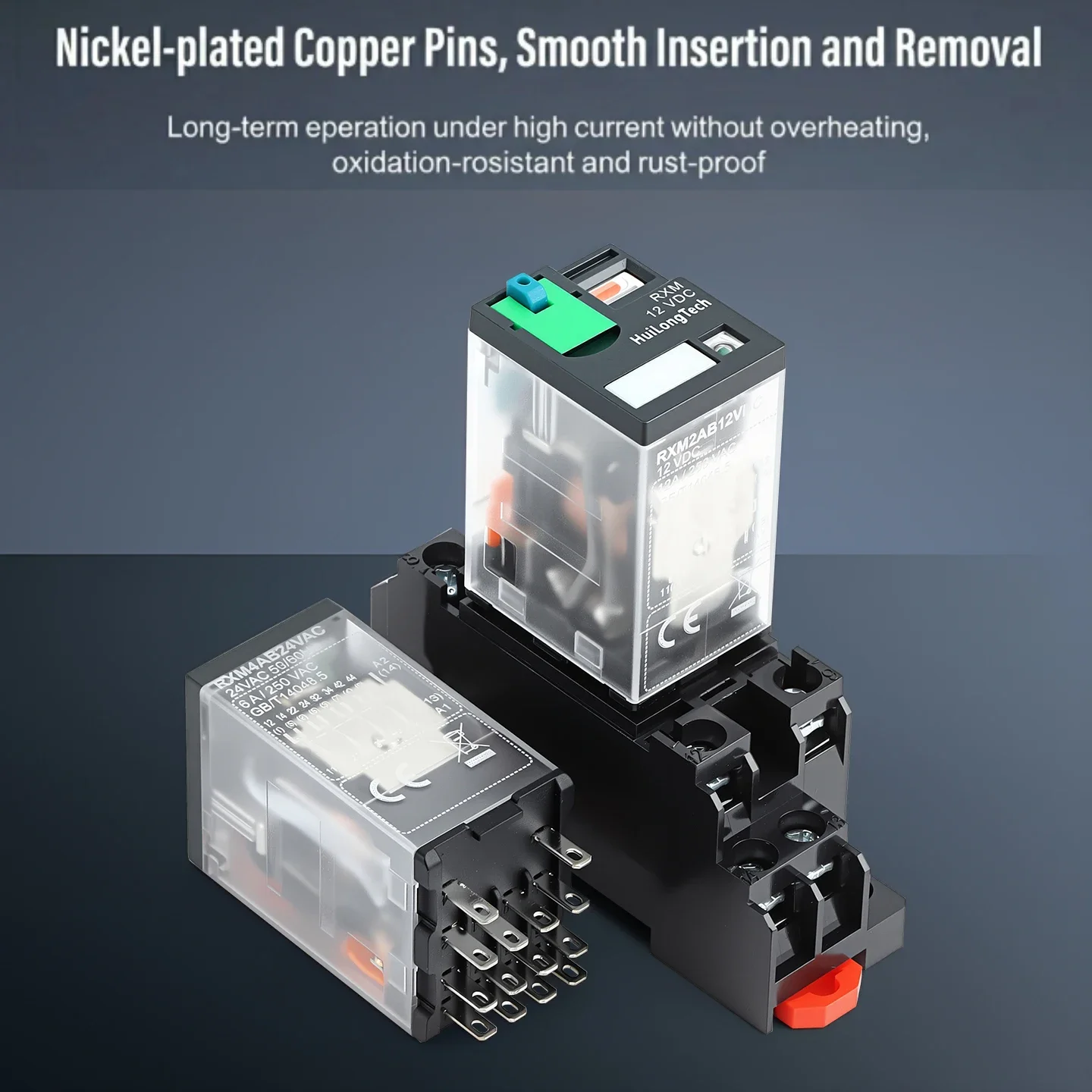 RXM2LB2BD, RXM4AB2P7, DC24V, 24VAC,24VDC, 220VAC Small Intermediate Relay