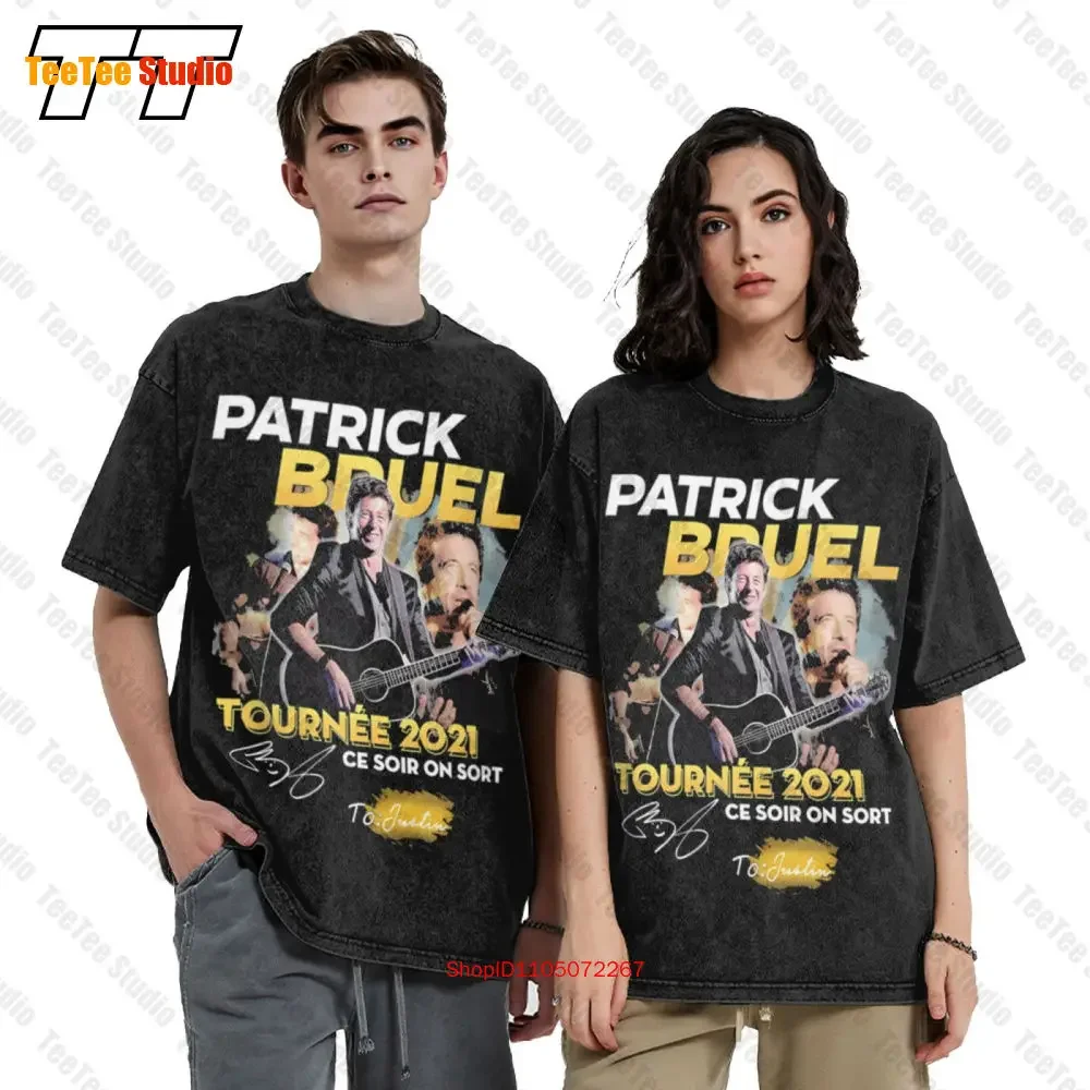 Patrick Bruel Tournee 2021 Ce Soir On Sort Signature Oversized T-Shirt YJ67