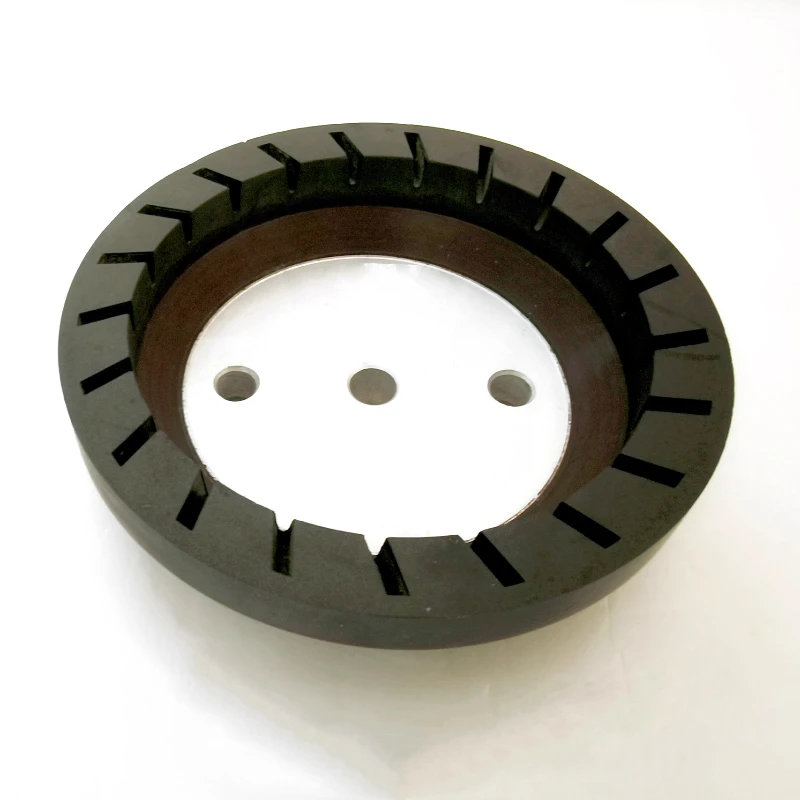 Segmented Resin Abrasive Polishing Wheel 150*12*20*10mm for Glass Beveling Grinding Machine