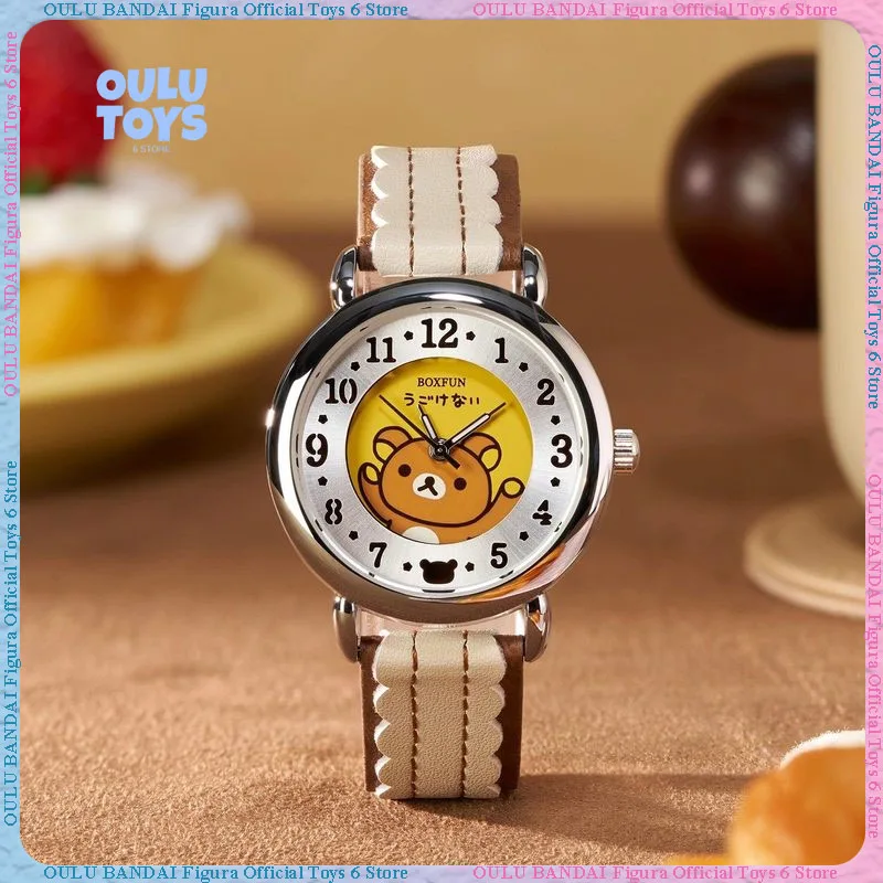 

Оригинальные часы Rilakkuma: серия Blind Box Gurgling Moment, наручные часы, кавайные модные игрушки, милые коллекционные подарки