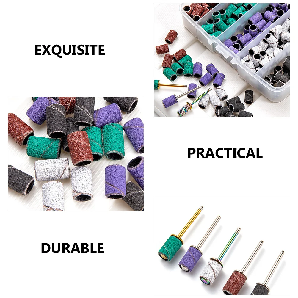 Nail Polish Set Kits Sanding Bands Drill Polishing Rings Alloy Mandrel Bit for Nails Manicure Polisher Buffer Miss Accessories