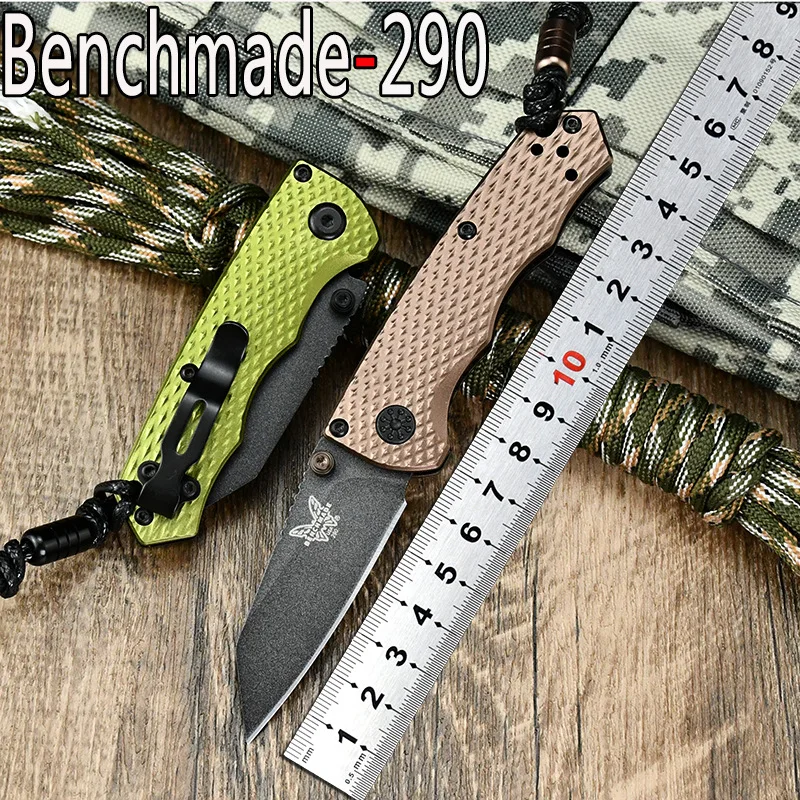 

High Quality Butterfly 290 Multifunctional Folding Knife Aviation Aluminum Handle Exquisite Mini Compact Camping Machete