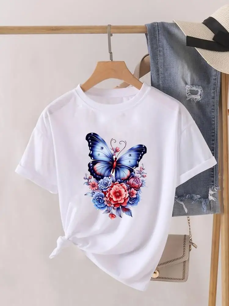 Femmes imprimer femme graphique T-shirts mode vêtements dame vêtements lettre mignon tendance 90s à manches courtes t-shirt t-shirt style décontracté