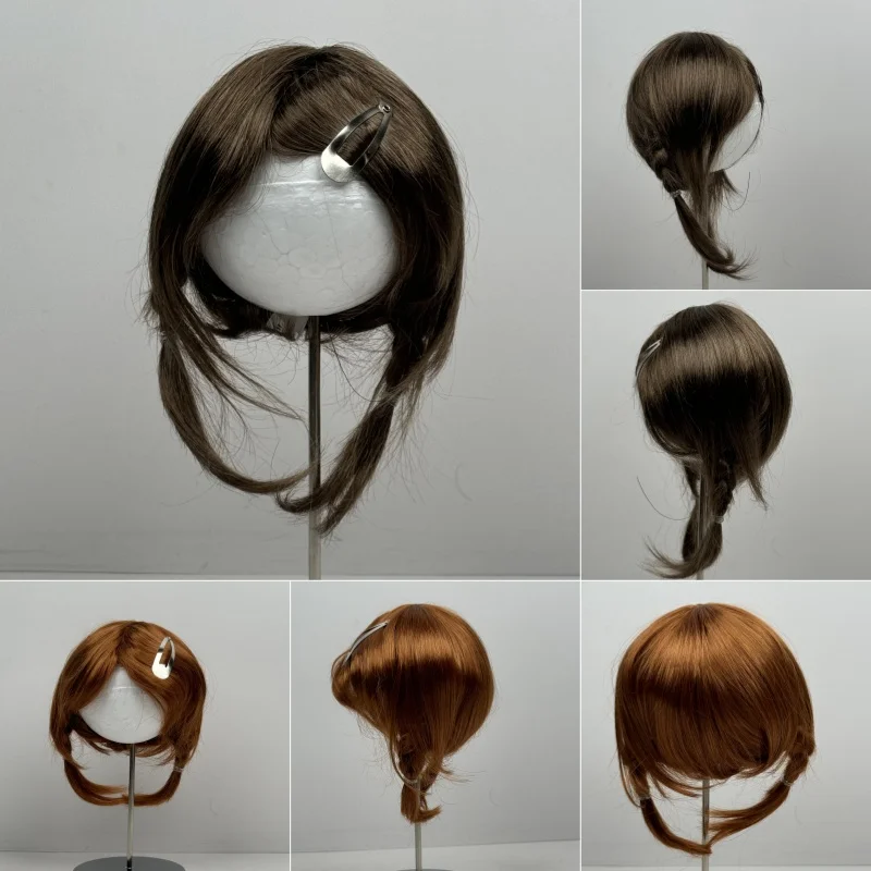【JUSUNS】Doll Wigs JD509 6-7inch 7-8inch 8-9inch Synthetic Mohair BJD Doll Wig 1/6 1/4 1/3 Nature Twins Country Girl Braids Hair