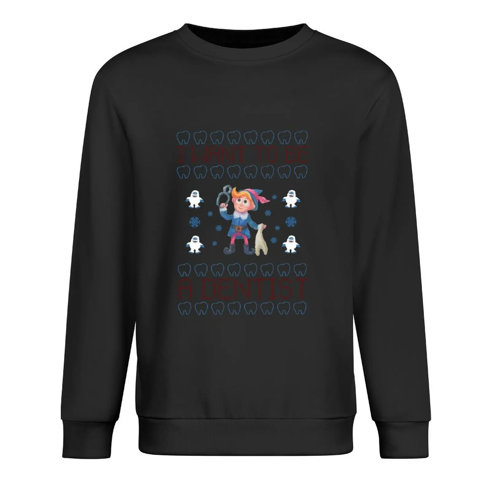 

Hermey the Elf- I Want to be a Dentist Pullover men's clothing anime clothes men's sweat-shirt new in hoodies & sweat-shirt