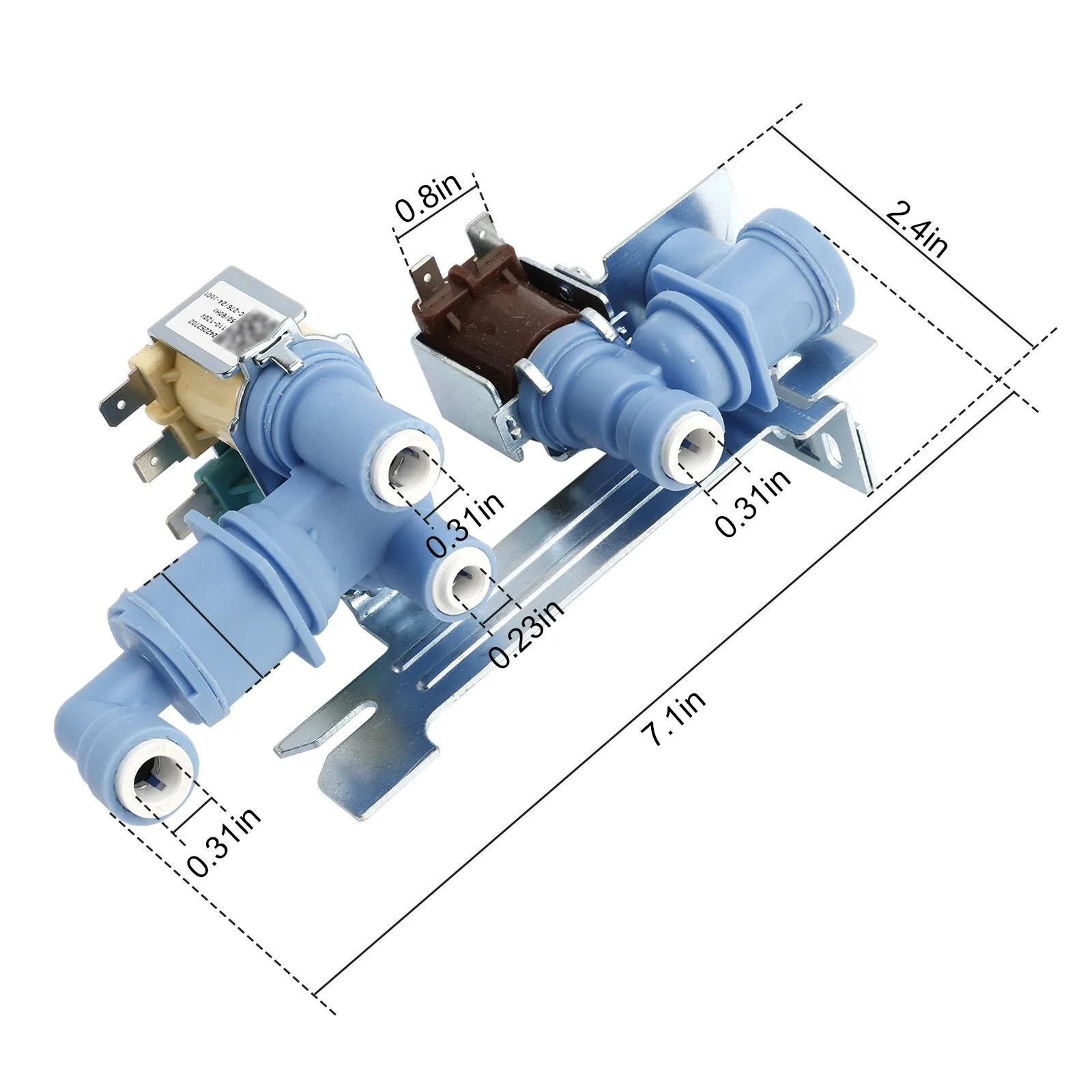 Washing Machine Water Inlet Valve, Compatible with Kenmore, Electrolux, Frigidaire Models Replacement Parts