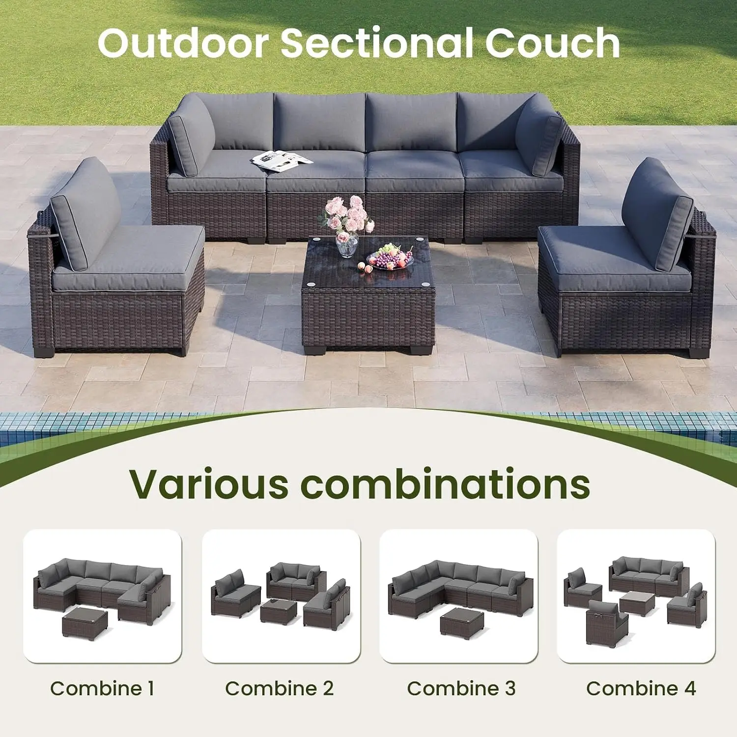 7-Piece Outdoor Patio Furniture Set 2