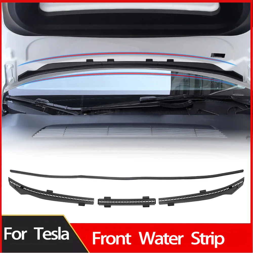 

Car Front Hood Dust Proof Seal Strip For Tesla Model Y 3 Car Accessories Protector Guard Water Strip 2023-2025