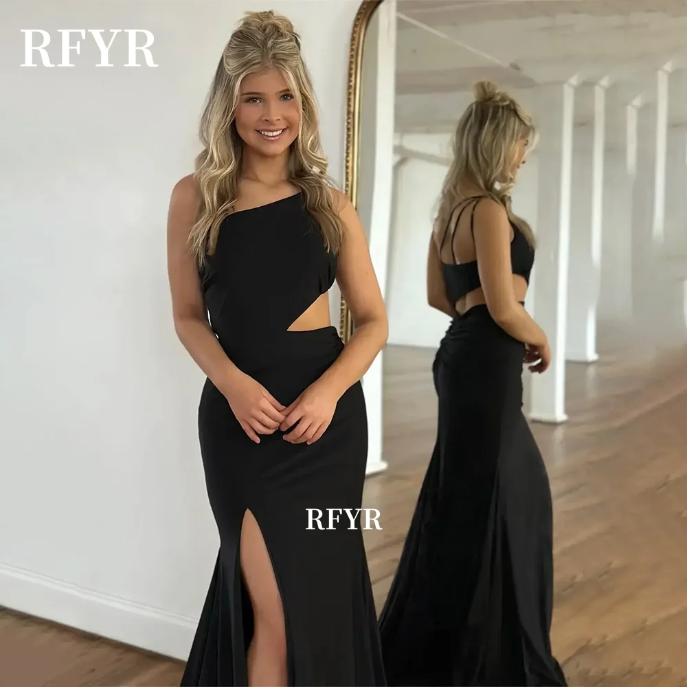 RFYR Zeemeermin Galajurk Eén Schouder Avondjurk Uitgesneden Formele Feestjurken voor Arabische Vrouwen فساتутadroadroadroadrooCustomized