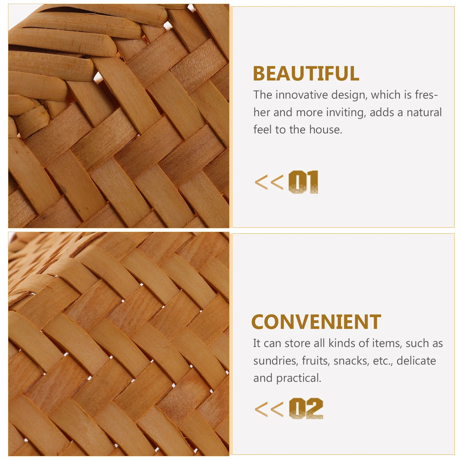 

Small Rattan Basket Exquisite Workmanship Rural Style Storage for Home Party Favors Rattan Basket Small Baskets for Favors