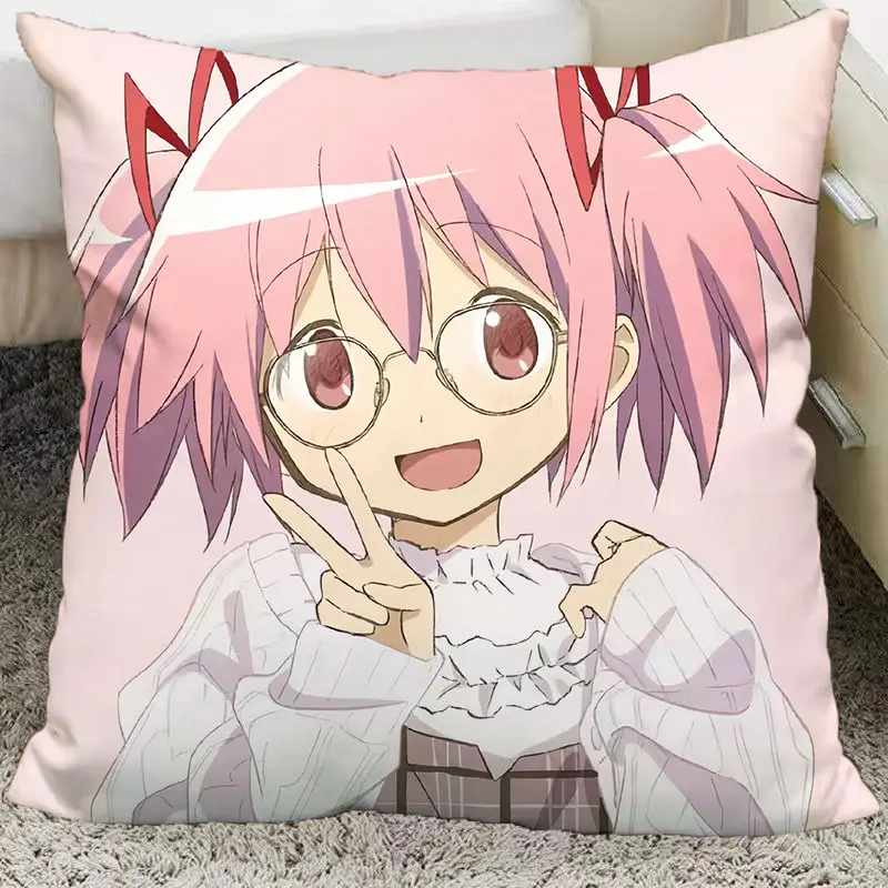 NEW Puella Magi Madoka Magica  Kaname Madoka Cartoon Two-dimensional Double-Sided Plush Super Soft Dormitory Bedside Pillow Gift