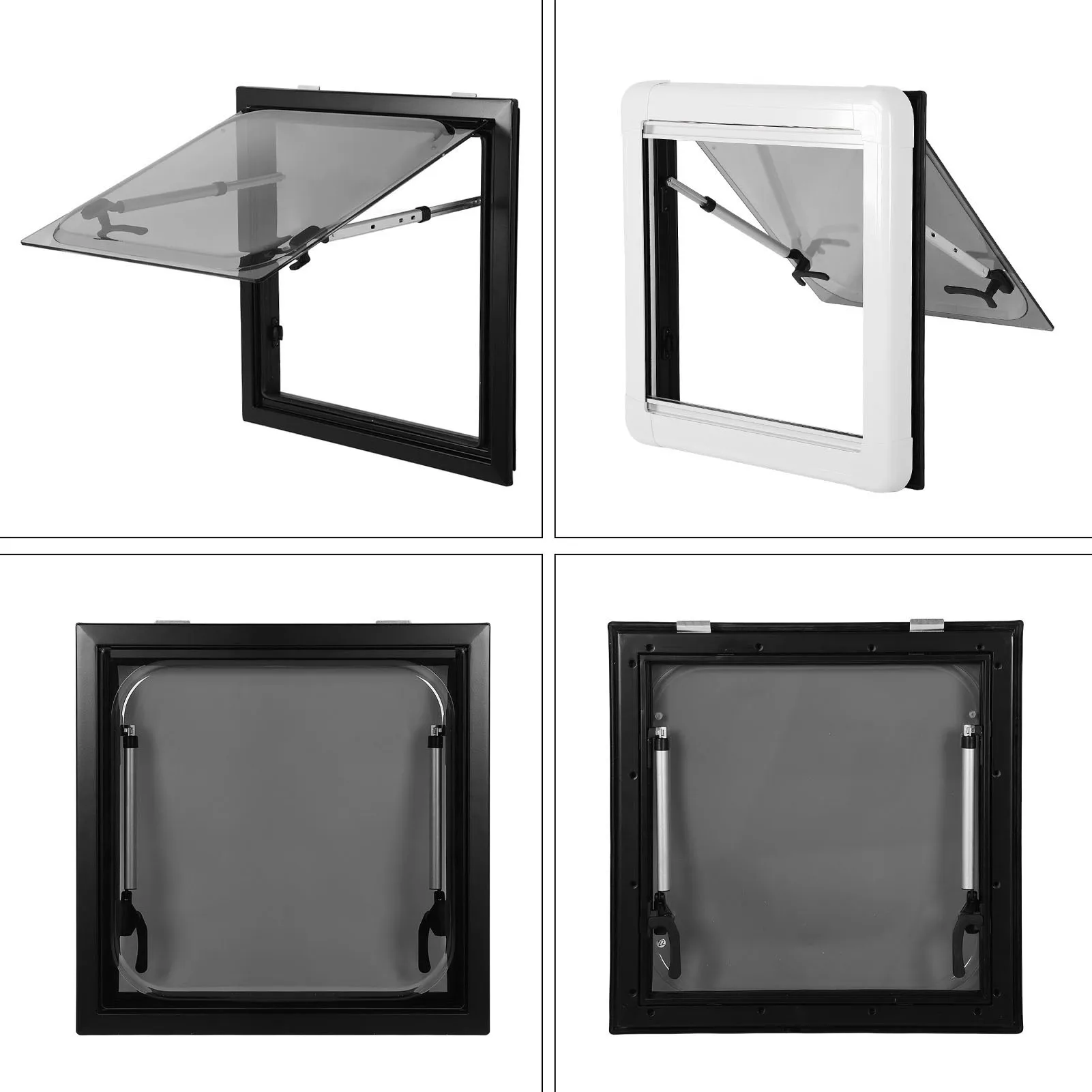 20 X 20in RV Push Out Window Insect Proof UV  75 Deg Opening for   Trailer Motorhome RV Push Out Window