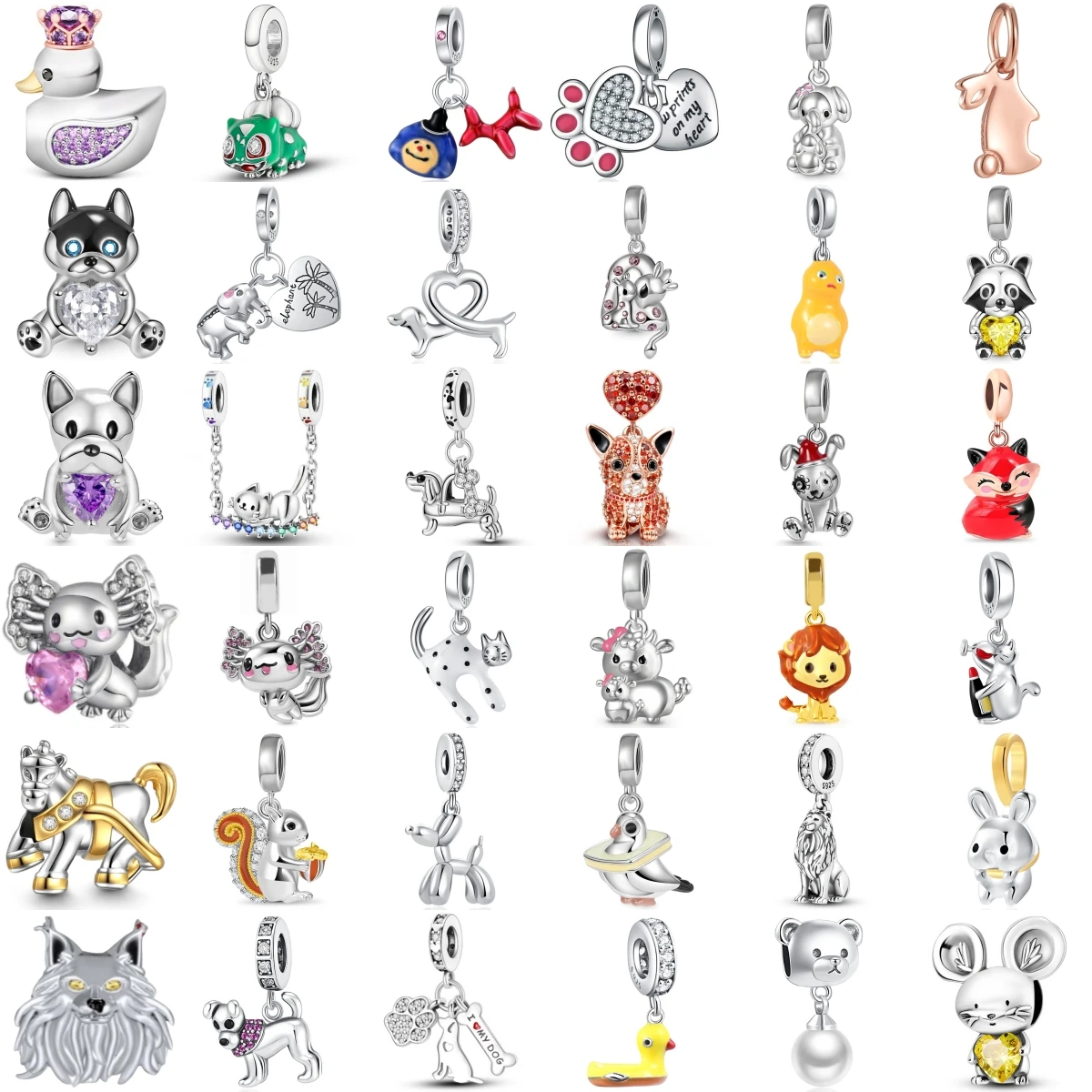

Новая мода Стерлингового Серебра 925 пробы Белка Лиса Лев Кролик Шарм Бусина Подходит Оригинальный Браслет DIY Женские Ювелирные Изделия
