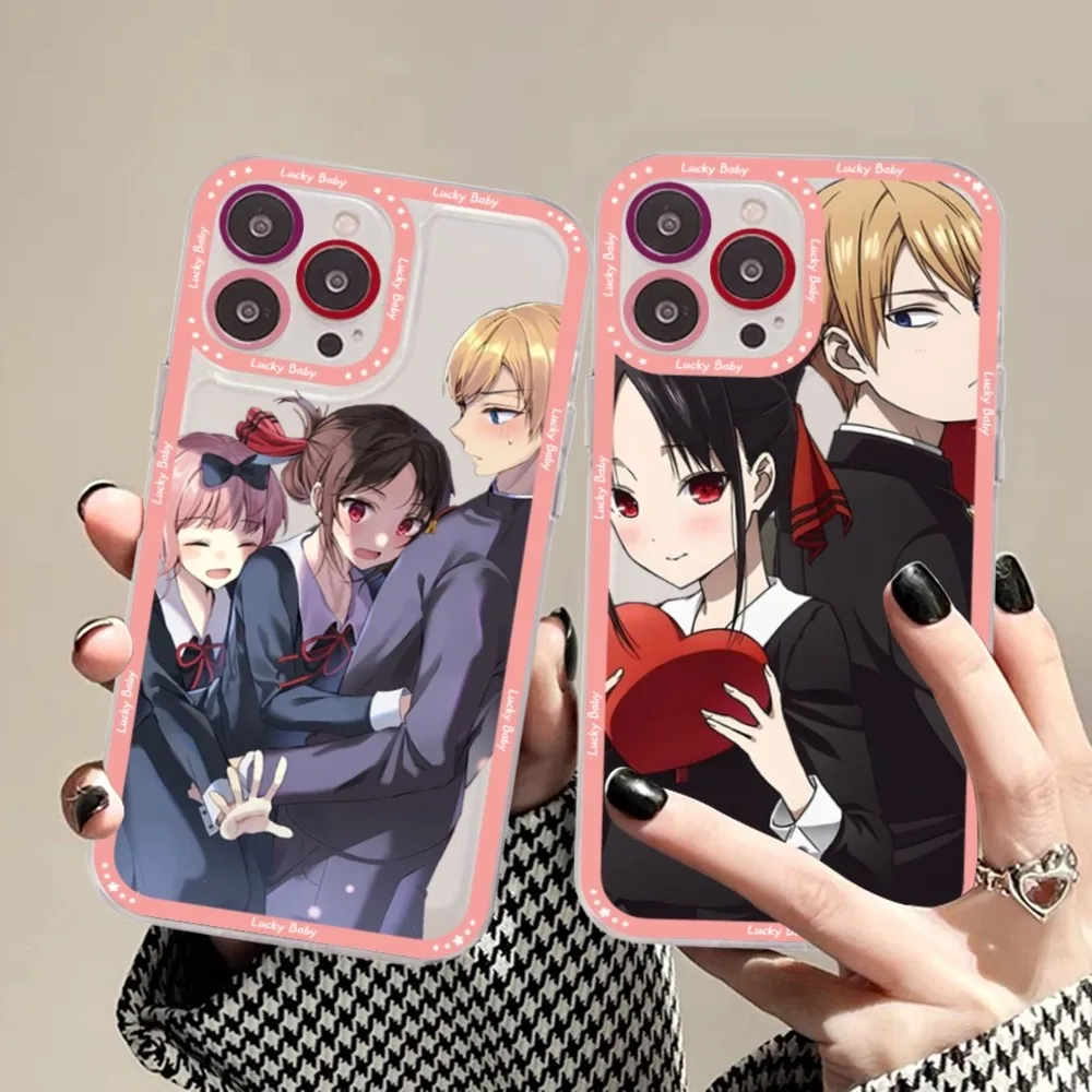 Kaguya Sama Love is War Phone Case For Samsung S 20 21 22 23 lite plus ultra Clear Mobile Cover Funda