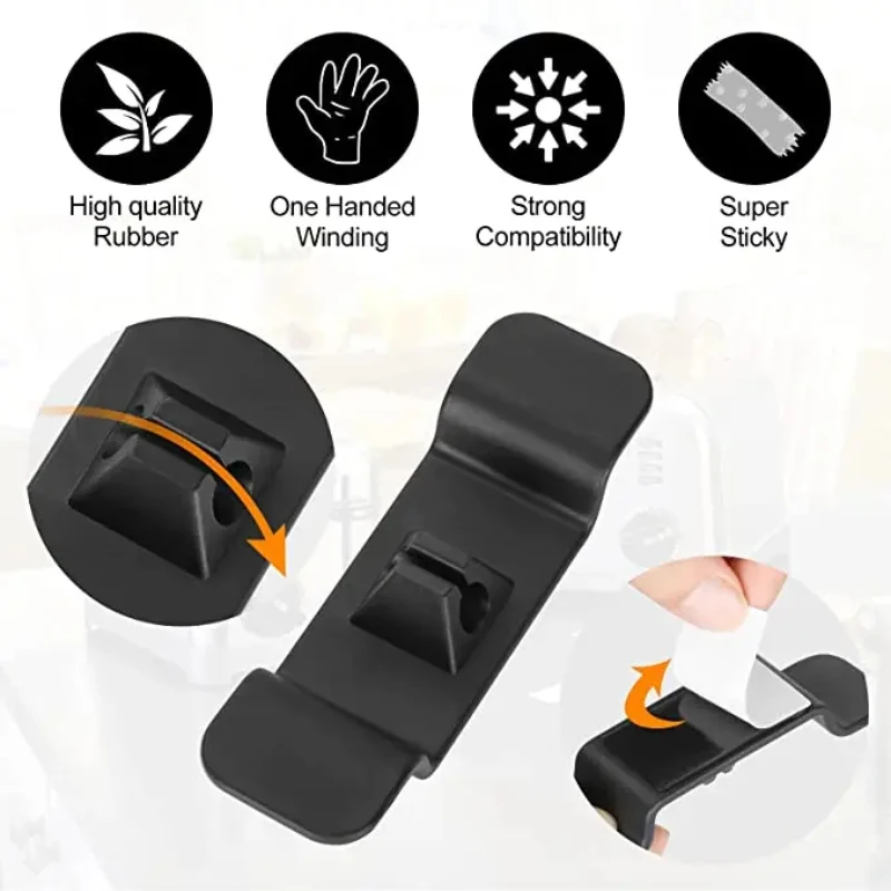 1/2/3pc Cord Wrapper Hooks Clip Cable Wire Organizer Kitchen Appliance Wire Winding Protection Household Appliances Cable Winder