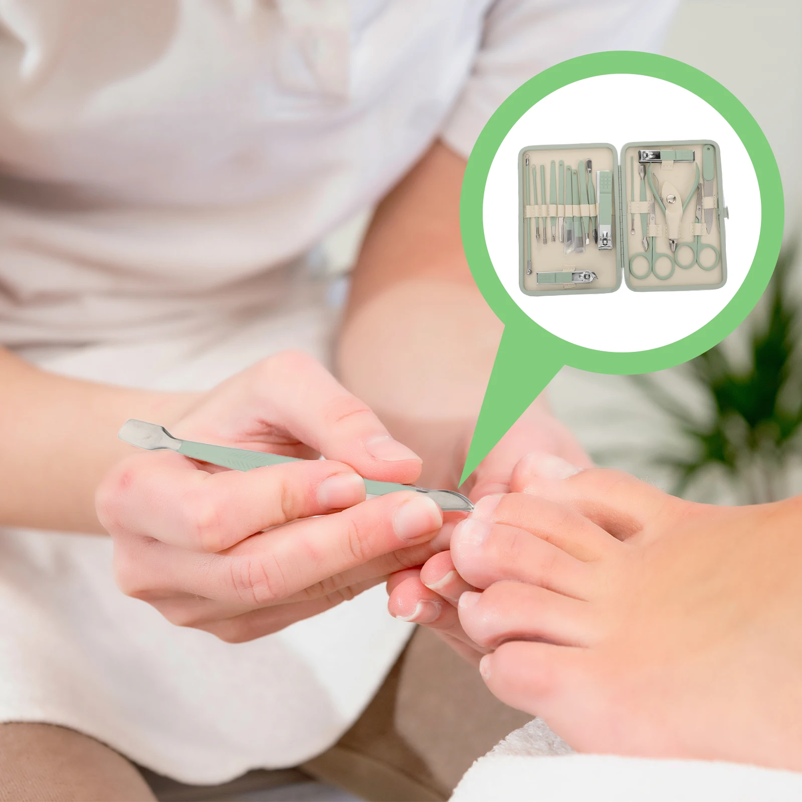 

18 шт., набор кусачек для ногтей из нержавеющей стали, набор для маникюра и педикюра, портативная пилочка для ногтей, инструменты для ухода за ногтями, компактные для путешествий