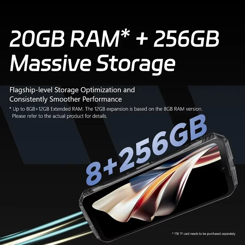 World Premiere DOOGEE S Cyber Rugged Phone 6.58" 90Hz IPS Screen 10800mAh Large Battery 8GB+256GB 50MP AI Main Camera Android 14 image 4