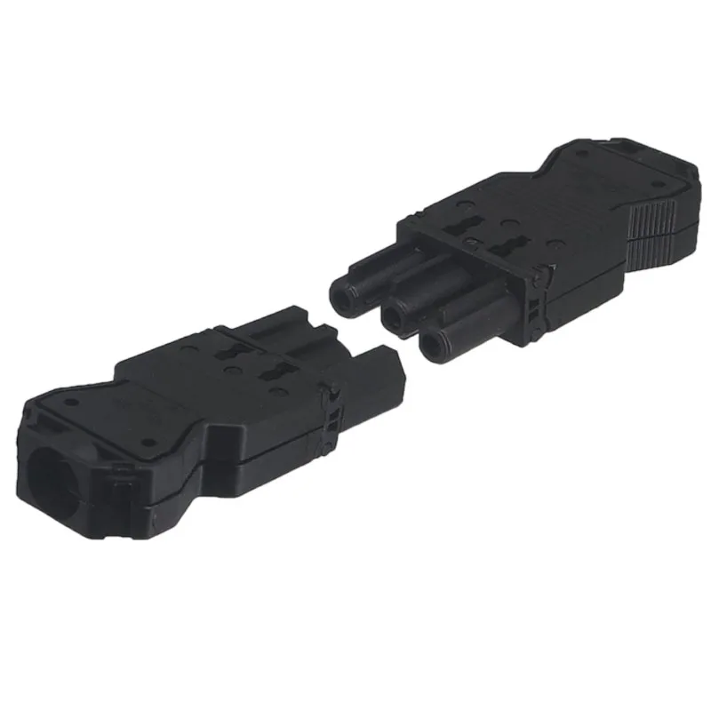 Connector 3-Pole Panel Mount Male and Female Quick Terminals LED Lighting Instrumentation Cable Plug 250V/16A