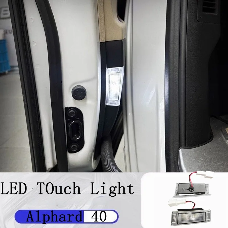 Middle Door Light Led Touch Sensing Second Row Door Lamp Modification Accessories For Toyota Alphard 40 Series 2024 2025 2026