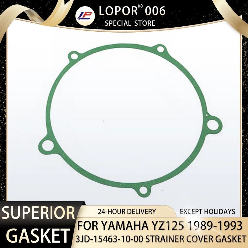 

LOPOR 2 Motorcycle Engine OIL PUMP COVER Gasket For YAMAHA YZ125 1989-1993 YZ 125 3JD-15463-10-00