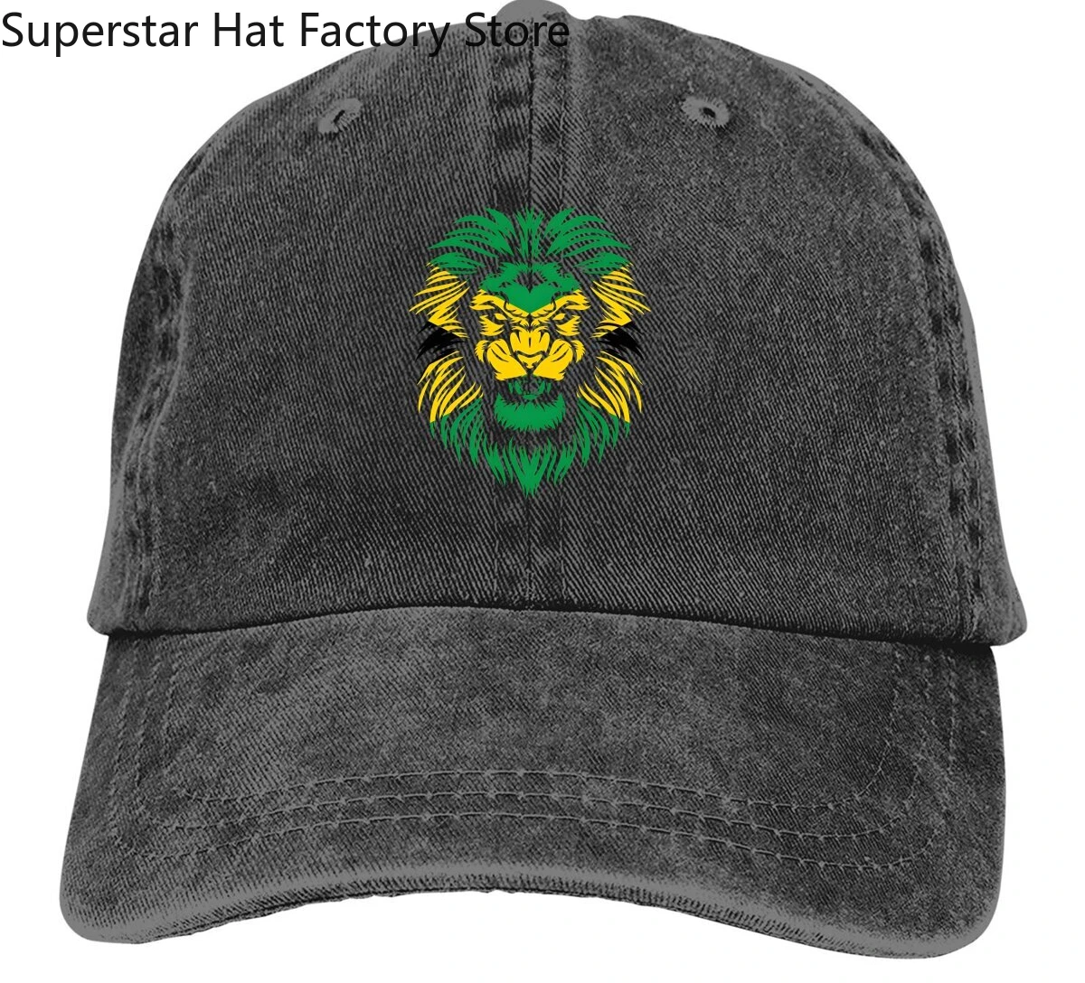 Jamaica Lion Multicolor Hat Peaked Men's Cap Rasta  Head Personalized Visor Protection Hats