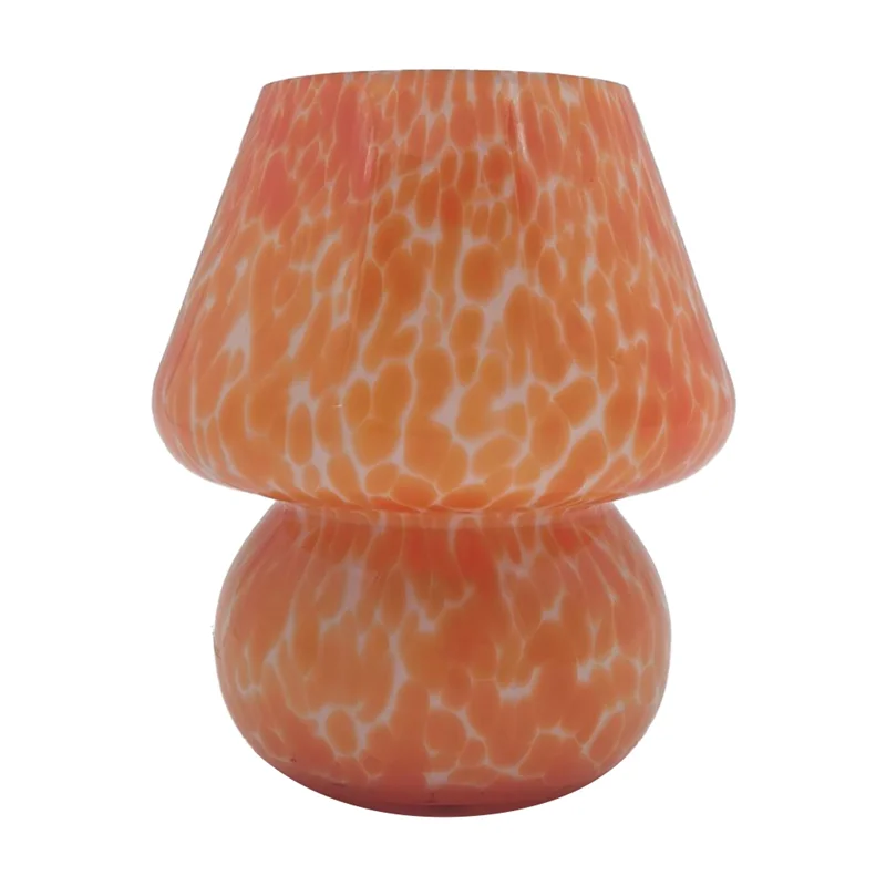 

A02M-Настольная лампа в виде гриба, маленькая прикроватная тумбочка, стеклянная лампа, полупрозрачная стеклянная настольная лампа для гостиной, вилка стандарта США