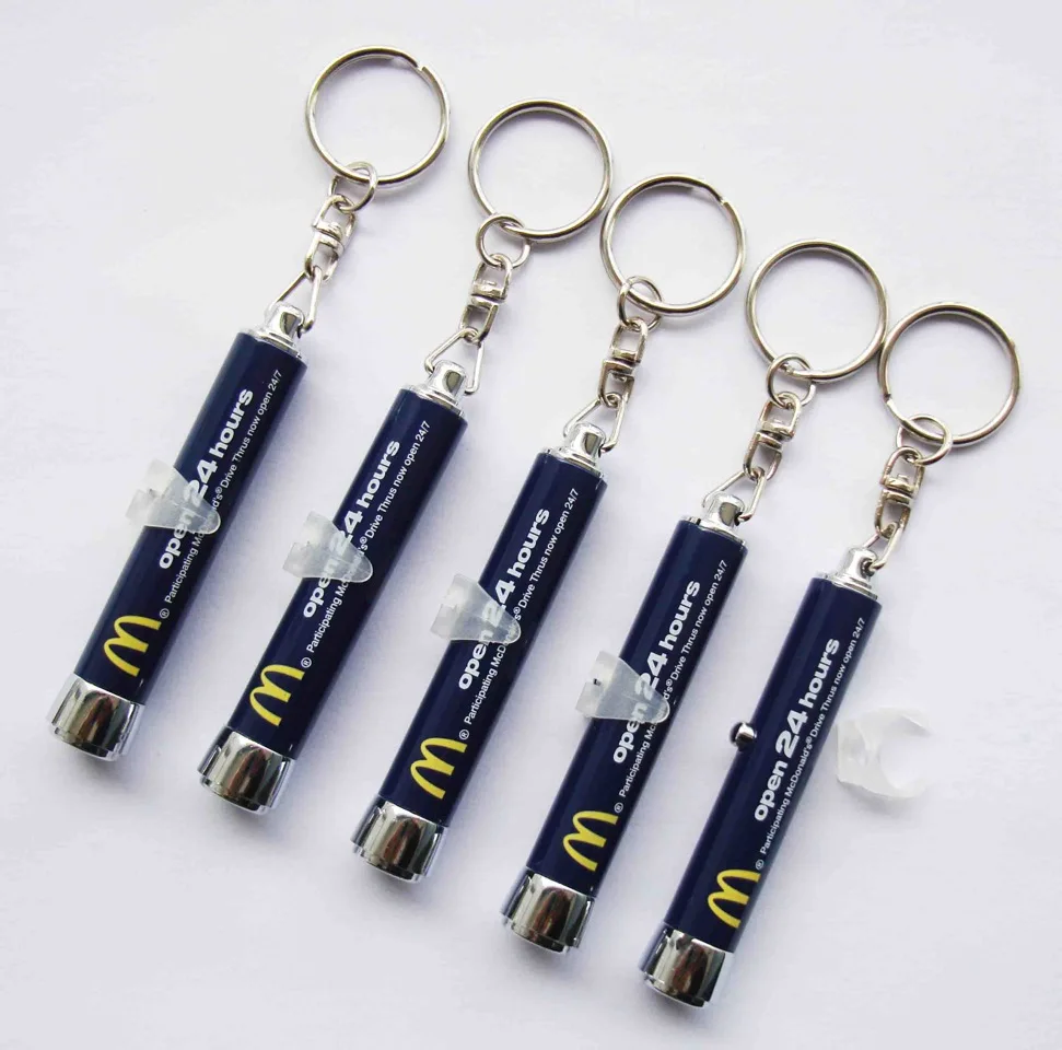 Factory Quick Custom Color Logo Projector Flashlight Keychain Special Projection Torch for Promotional Gift
