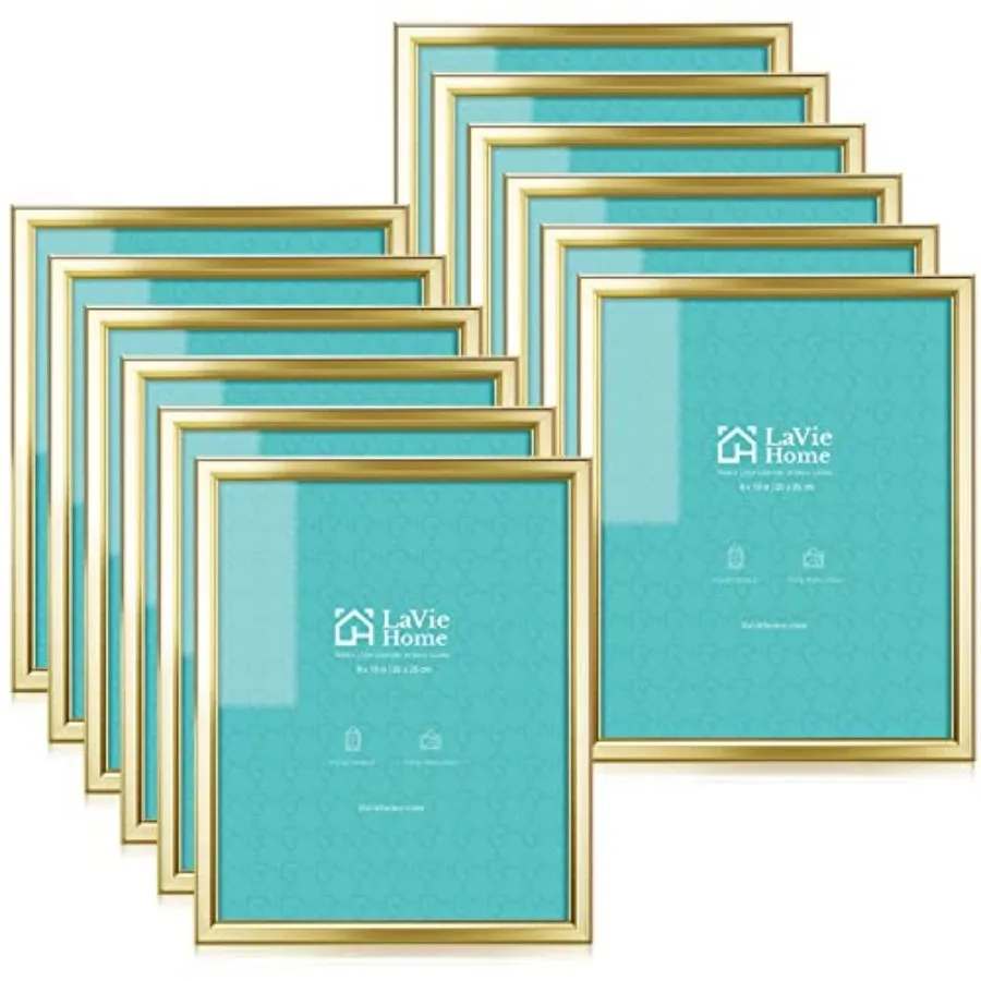 

Picture Frames 12 Pack, Simple Designed Photo Frames for Wall Mount Display, Set of 12 Classic Collection