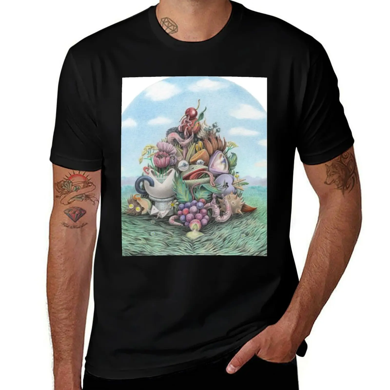 Pile of Plenty T-Shirt Stretch Fabric Comfort T-Shirt