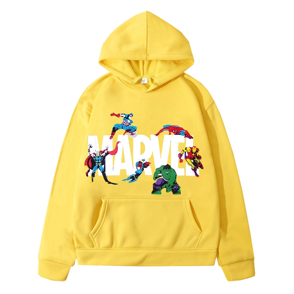 The Hulk Print anime hoodie Kawaii sweatshirt boys clothes y2k sudadera Marvel hoodies Fleece pullover jacket kids clothes girls