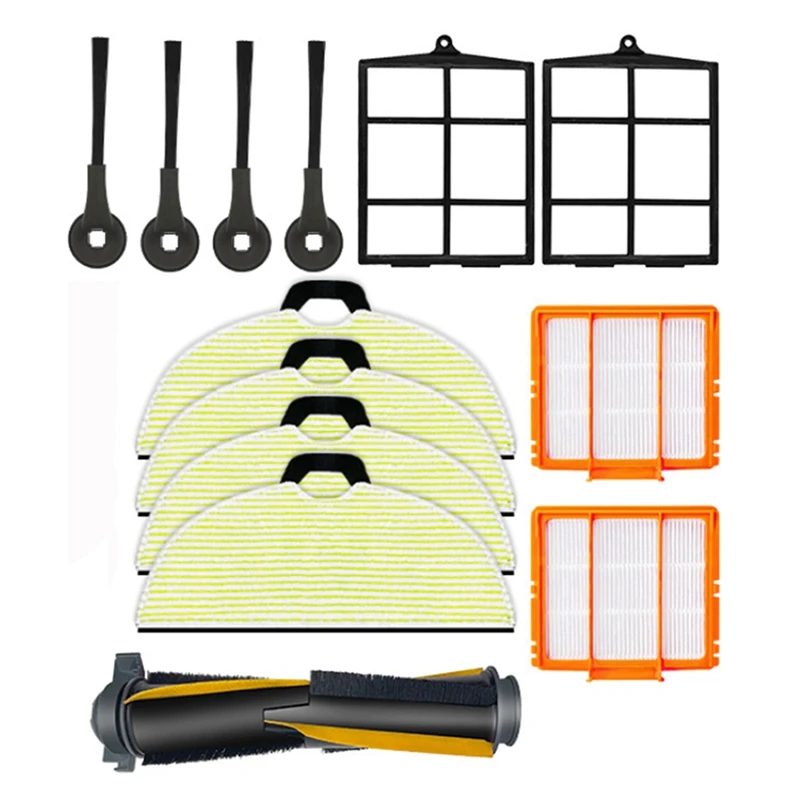 Roller Filter Side Brush Kit Vacuum Cleaner Accessories Spare Parts For Shark AV2001WD RV2001WD 2002WD Robot