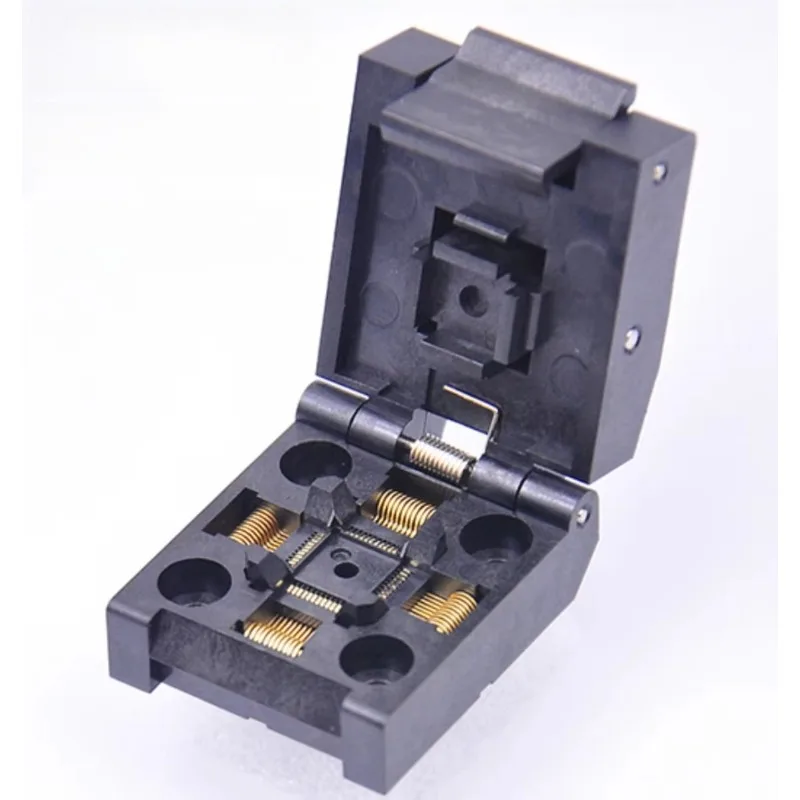 QFP48-0.5-01 IC Test Socket LQFP48 TQFP48, 0.5mm Pitch 7×7mm IC Aging Burn-in Socket
