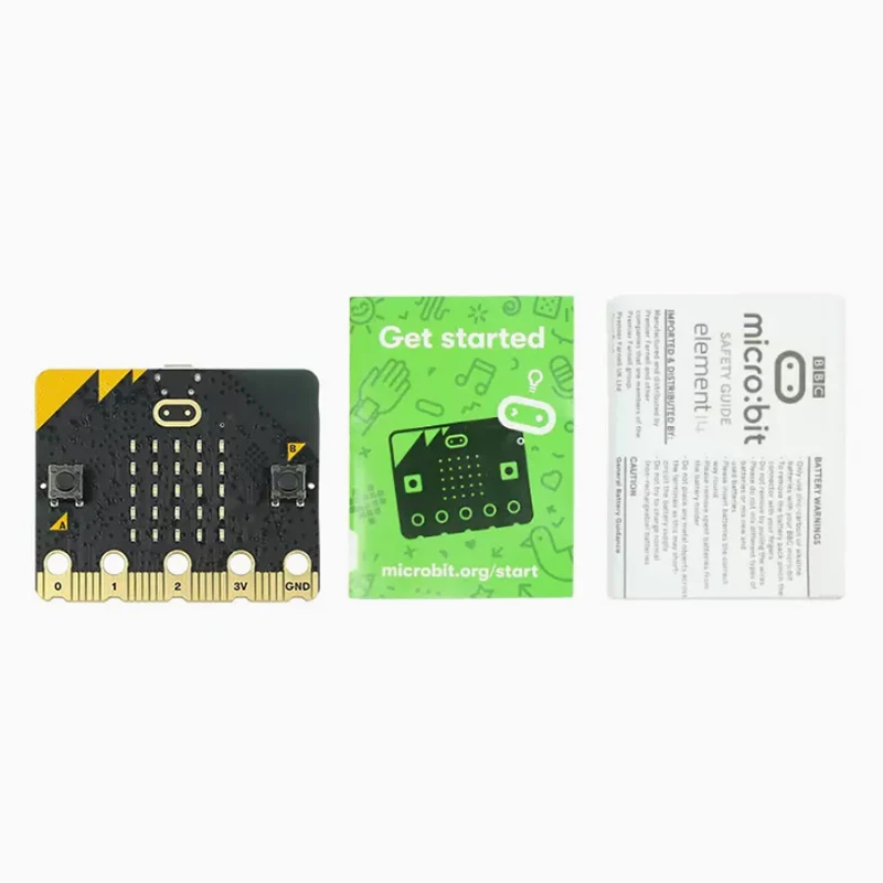 Microphone BBC Micro:Bit V2 pour enfants, processeur mis à niveau, puzzles, capteur tactile, haut-parleur embarqué, indicateur LED BLE 5.0, nouveau