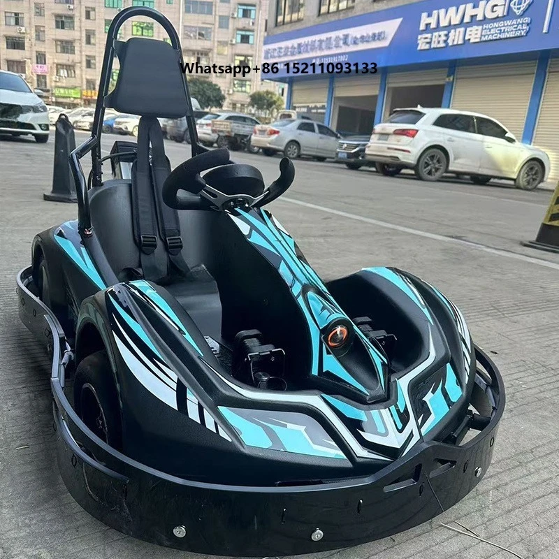 Kids Outdoor Adventure Park - عربة سباق كهربائية للأطفال من البلاستيك