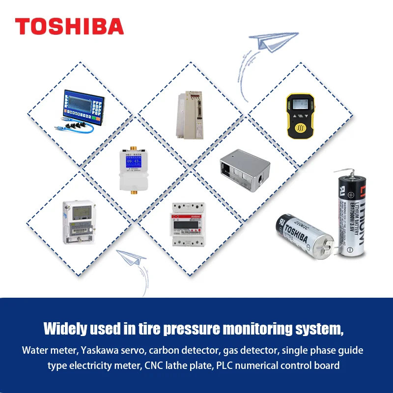 TOSHIBA ER17500V 3.6V lithium battery 2700mAh used for industrial control servo encoder machine tool machining center driver