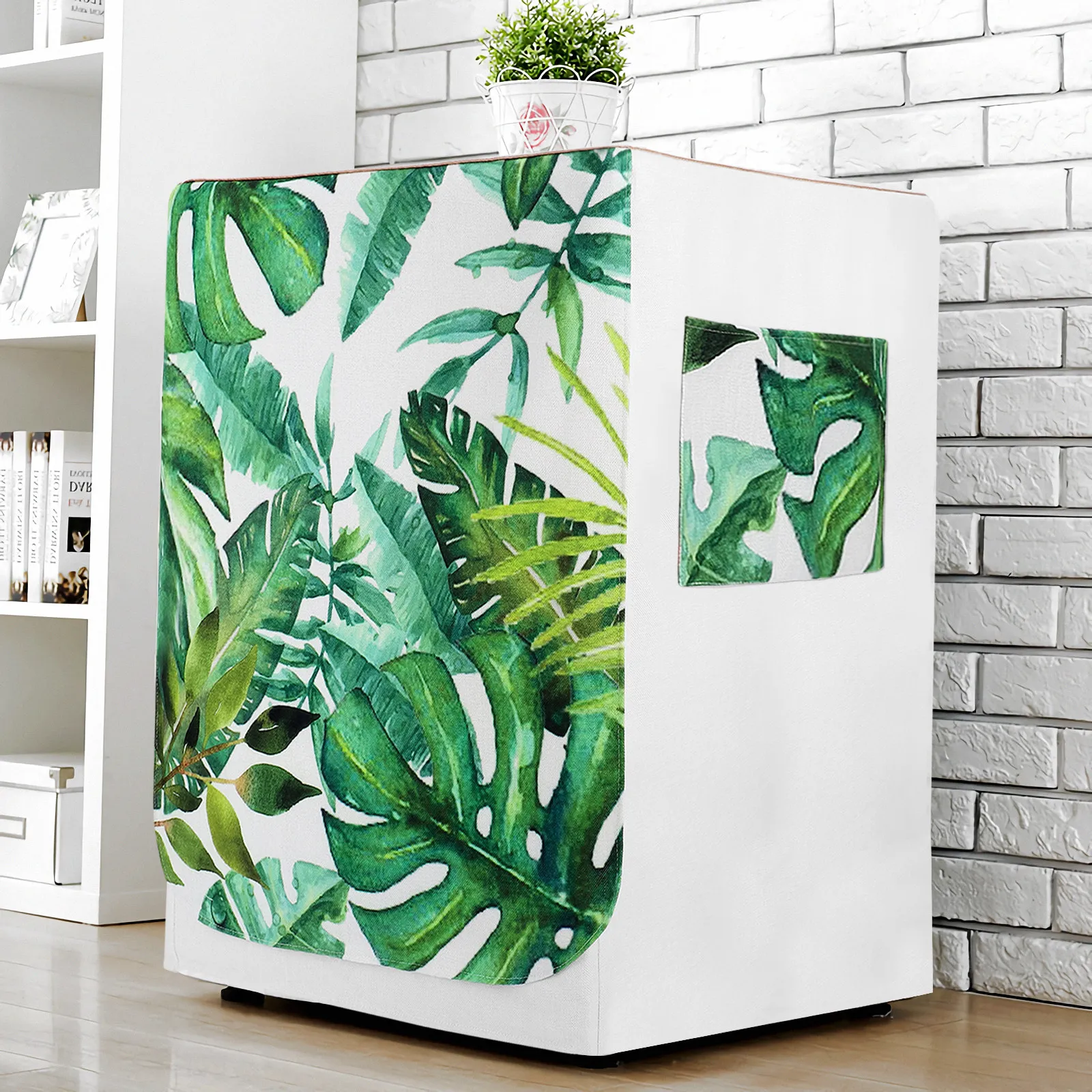 

Чехол для уличной стиральной машины, защитный коврик от пыли с цветочным узором, портативный диск