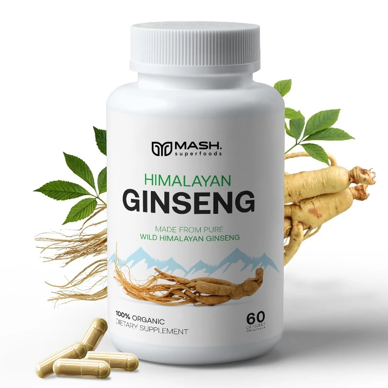 Ginseng Extract - Brain Booster for Memory and Focus, Nitric Oxide Supplement, Natural Energy Boost for Men and Women