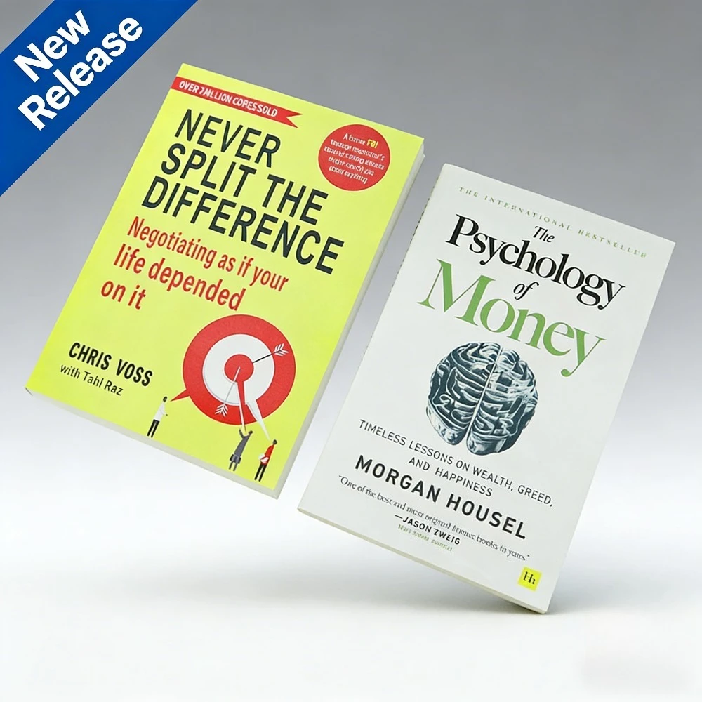 لا تقسيم الفرق أبدًا كريس فوس (مهارات التفاوض) + علم نفس المال مورغان هاوسل - دليل التفاوض والمالي
