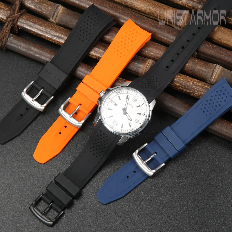 Correa de silicona de 23mm para Citizen Eco-Drive Weekender AW1158-05E AW1156-01W AW1157-08H AW1150-07A correa de reloj pulsera impermeable