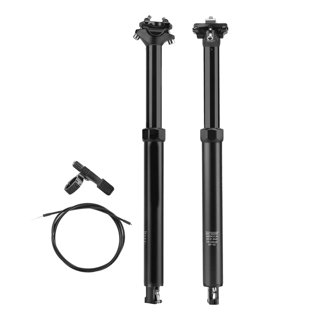 Сохраняйте комфорт и стабильность по катанию с помощью этого телескопического подседельного штыря. Внутренняя прокладка кабеля при аккуратном выпаде.